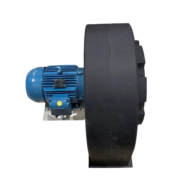 Counterclockwise blast gate blower